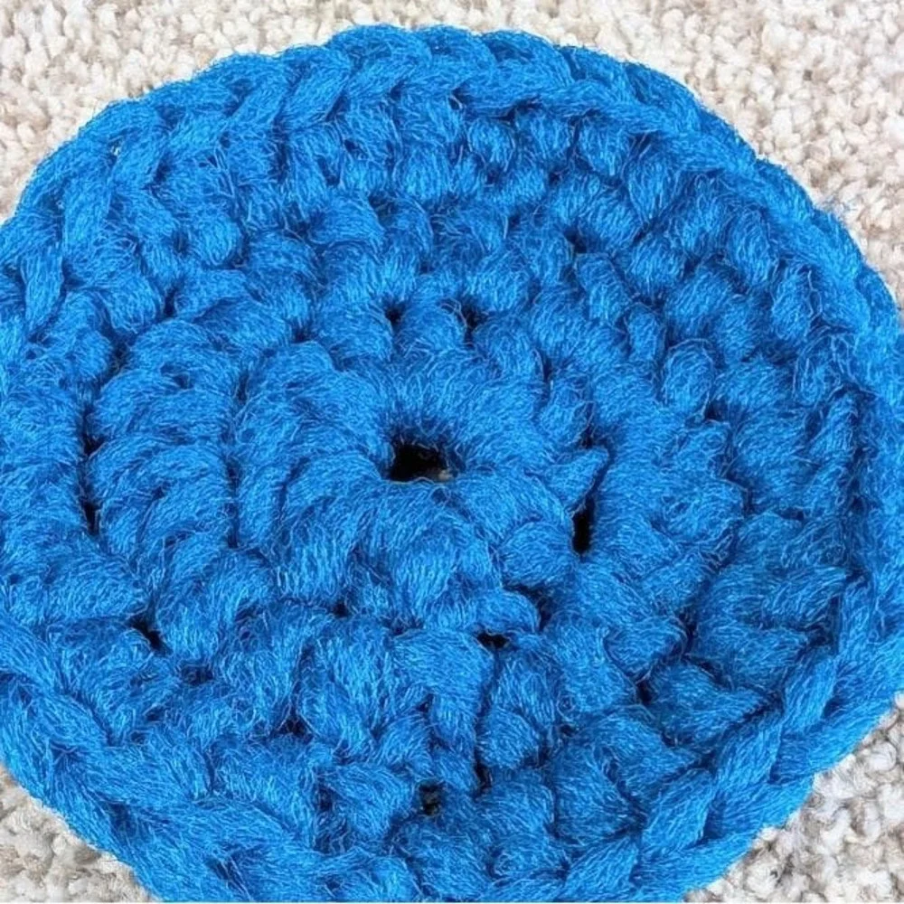 Blue Nylon Pot Scrubber Scourer cleaning‎ kitchen bathroom garage